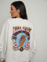Felpa wild spirit tigre Grigio-perla Vicolo RAC0101;Felpa wild spirit tigre Grigio-perla Vicolo RAC0101 — foto 2;Felpa wild spirit tigre Grigio-perla Vicolo RAC0101 — foto 3;Felpa wild spirit tigre Grigio-perla Vicolo RAC0101 — foto 4;Felpa wild spirit tigre Grigio-perla Vicolo RAC0101 — foto 5;Felpa wild spirit tigre Grigio-perla Vicolo RAC0101 — foto 6