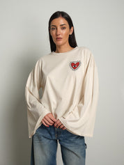 Maglia cuore e tigri Crema Vicolo RAC0128;Maglia cuore e tigri Crema Vicolo RAC0128 — foto 2;Maglia cuore e tigri Crema Vicolo RAC0128 — foto 3;Maglia cuore e tigri Crema Vicolo RAC0128 — foto 4;Maglia cuore e tigri Crema Vicolo RAC0128 — foto 5;Maglia cuore e tigri Crema Vicolo RAC0128 — foto 6