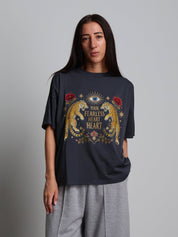 T-shirt tigri Antracite Vicolo RAC0183;T-shirt tigri Antracite Vicolo RAC0183 — foto 2;T-shirt tigri Antracite Vicolo RAC0183 — foto 3