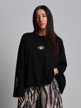 T-shirt occhio - Nero