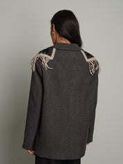 Giacca spalle crochet Antracite Vicolo RAC0350;Giacca spalle crochet Antracite Vicolo RAC0350 — foto 2;Giacca spalle crochet Antracite Vicolo RAC0350 — foto 3;Giacca spalle crochet Antracite Vicolo RAC0350 — foto 4;Giacca spalle crochet Antracite Vicolo RAC0350 — foto 5