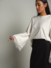 Maglia manica campana fondo pizzo Bianco-ottico Vicolo RAC0359;Maglia manica campana fondo pizzo Bianco-ottico Vicolo RAC0359 — foto 2;Maglia manica campana fondo pizzo Bianco-ottico Vicolo RAC0359 — foto 3;Maglia manica campana fondo pizzo Bianco-ottico Vicolo RAC0359 — foto 4;Maglia manica campana fondo pizzo Bianco-ottico Vicolo RAC0359 — foto 5