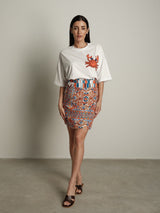 Completo granchio t-shirt + gonna - Bianco ottico