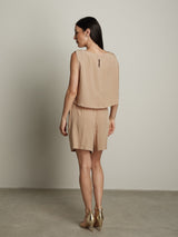 Completo top + shorts - Beige