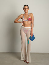 Costume + pantalone + pochette - Panna