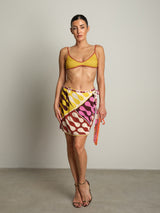 Costume + gonna + pochette - Senape
