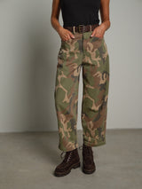 Pantalone balloon mimetico - Verde militare