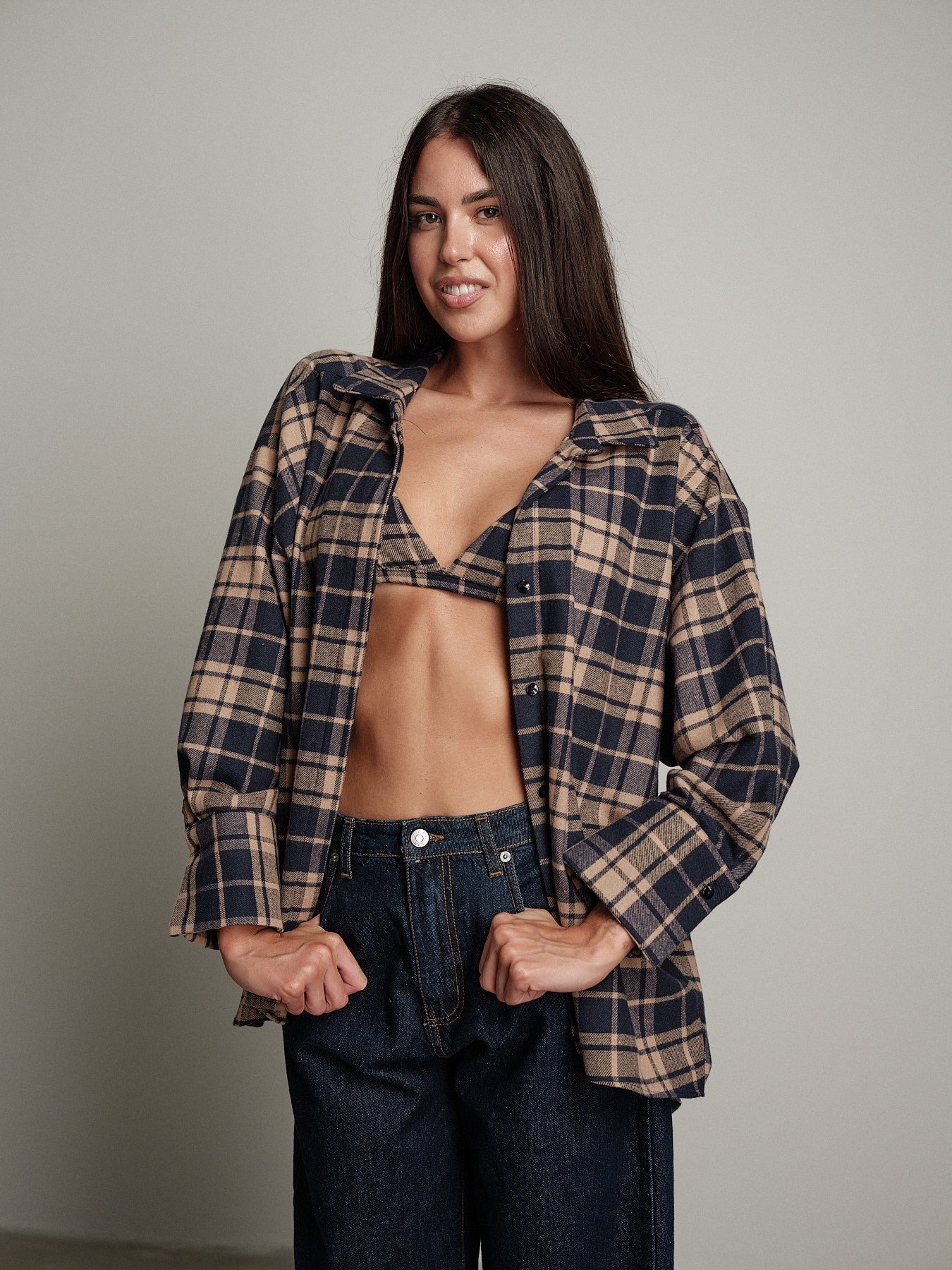 Camicia + top check Blu-notte Vicolo TAC1152;Camicia + top check Blu-notte Vicolo TAC1152 — foto 2;Camicia + top check Blu-notte Vicolo TAC1152 — foto 3;Camicia + top check Blu-notte Vicolo TAC1152 — foto 4;Camicia + top check Blu-notte Vicolo TAC1152 — foto 5