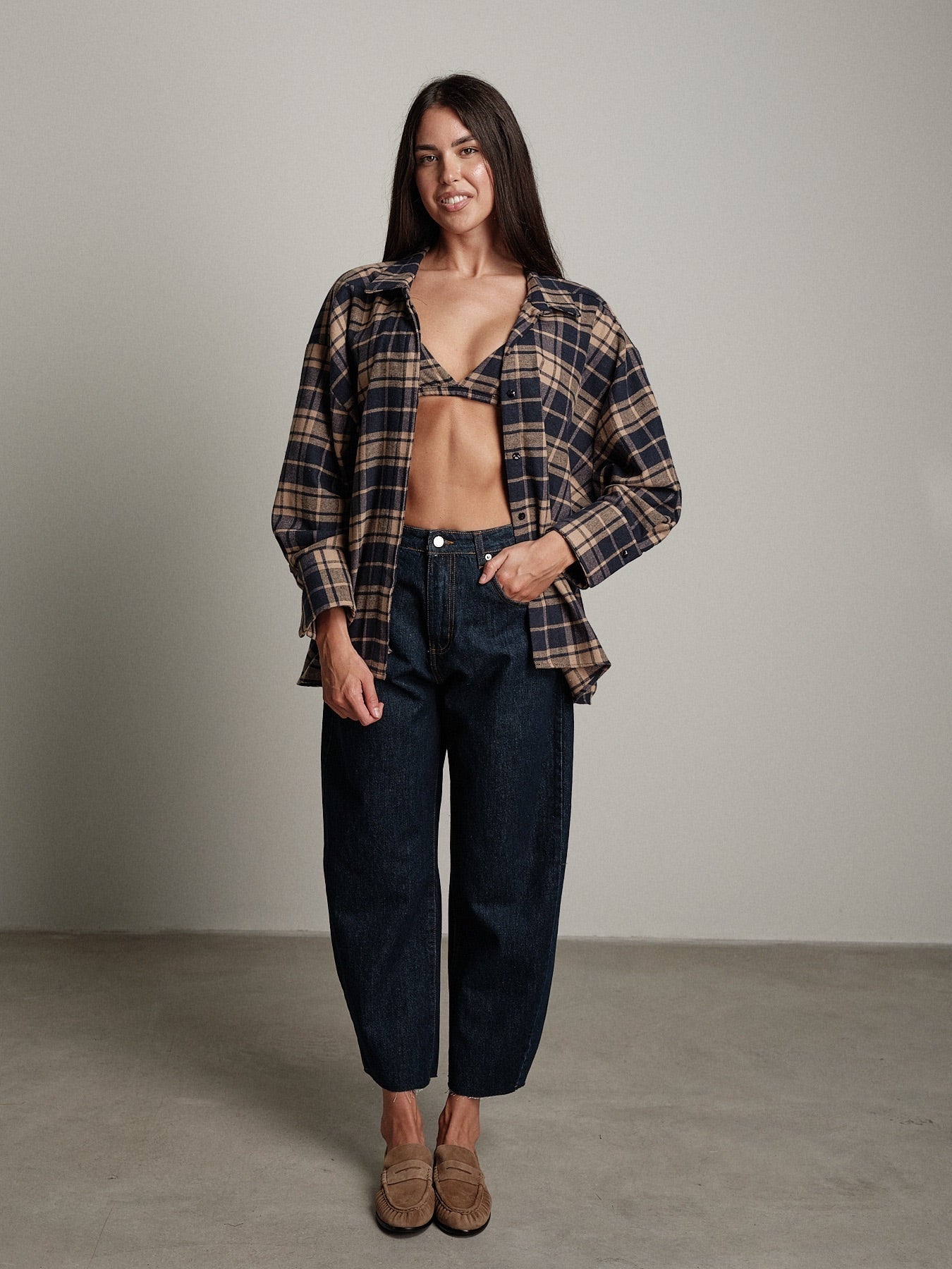 Camicia + top check Blu-notte Vicolo TAC1152;Camicia + top check Blu-notte Vicolo TAC1152 — foto 2;Camicia + top check Blu-notte Vicolo TAC1152 — foto 3;Camicia + top check Blu-notte Vicolo TAC1152 — foto 4;Camicia + top check Blu-notte Vicolo TAC1152 — foto 5