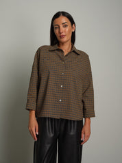 Camicia check fino Cammello Vicolo TAC1204;Camicia check fino Cammello Vicolo TAC1204 — foto 2;Camicia check fino Cammello Vicolo TAC1204 — foto 3;Camicia check fino Cammello Vicolo TAC1204 — foto 4;Camicia check fino Cammello Vicolo TAC1204 — foto 5;Camicia check fino Cammello Vicolo TAC1204 — foto 6