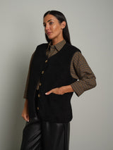 Gilet teddy - Nero