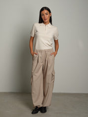 Pantalone cargo orli elastico Beige Vicolo TAC1352;Pantalone cargo orli elastico Beige Vicolo TAC1352 — foto 2;Pantalone cargo orli elastico Beige Vicolo TAC1352 — foto 3;Pantalone cargo orli elastico Beige Vicolo TAC1352 — foto 4