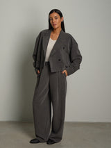 Pantalone palazzo gioia - Grigio