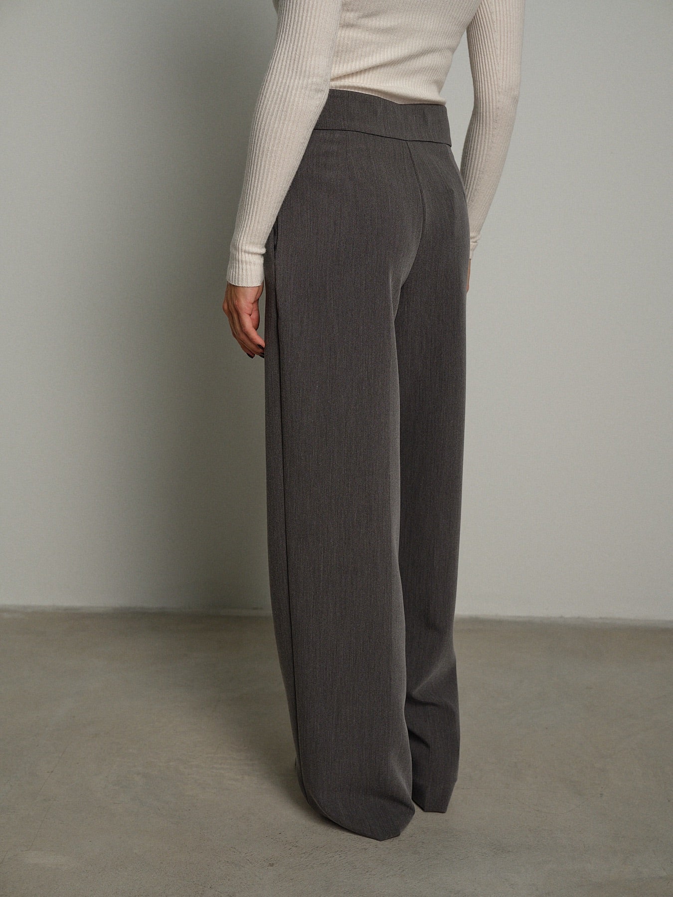Pantalone palazzo gioia Grigio Vicolo TAC1383;Pantalone palazzo gioia Grigio Vicolo TAC1383 — foto 2;Pantalone palazzo gioia Grigio Vicolo TAC1383 — foto 3