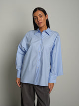 Camicia manica ampia - azzurra