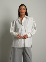 Camicia manica ampia - Bianco ottico