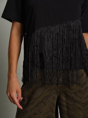 T-shirt frange spalle imbottite Nero Vicolo TAC1452;T-shirt frange spalle imbottite Nero Vicolo TAC1452 — foto 2;T-shirt frange spalle imbottite Nero Vicolo TAC1452 — foto 3;T-shirt frange spalle imbottite Nero Vicolo TAC1452 — foto 4