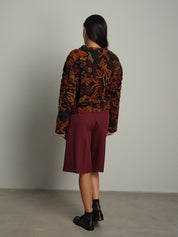 Cardigan ricamato misto lana Rosso Vicolo TAC1525;Cardigan ricamato misto lana Rosso Vicolo TAC1525 — foto 2;Cardigan ricamato misto lana Rosso Vicolo TAC1525 — foto 3;Cardigan ricamato misto lana Rosso Vicolo TAC1525 — foto 4