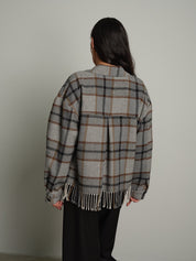 Camicia quadri frange Grigio-perla Vicolo TAC1538;Camicia quadri frange Grigio-perla Vicolo TAC1538 — foto 2;Camicia quadri frange Grigio-perla Vicolo TAC1538 — foto 3;Camicia quadri frange Grigio-perla Vicolo TAC1538 — foto 4;Camicia quadri frange Grigio-perla Vicolo TAC1538 — foto 5;Camicia quadri frange Grigio-perla Vicolo TAC1538 — foto 6