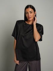 T-shirt raso spalle imbottite Nero Vicolo TAC1581;T-shirt raso spalle imbottite Nero Vicolo TAC1581 — foto 2;T-shirt raso spalle imbottite Nero Vicolo TAC1581 — foto 3;T-shirt raso spalle imbottite Nero Vicolo TAC1581 — foto 4