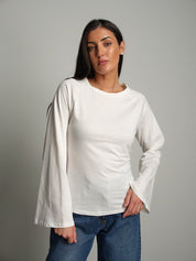 Maglia laccio retro Bianco-ottico Vicolo TAC1661;Maglia laccio retro Bianco-ottico Vicolo TAC1661 — foto 2;Maglia laccio retro Bianco-ottico Vicolo TAC1661 — foto 3