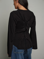 Maglia laccio retro Nero Vicolo TAC1661;Maglia laccio retro Nero Vicolo TAC1661 — foto 2;Maglia laccio retro Nero Vicolo TAC1661 — foto 3;Maglia laccio retro Nero Vicolo TAC1661 — foto 4;Maglia laccio retro Nero Vicolo TAC1661 — foto 5;Maglia laccio retro Nero Vicolo TAC1661 — foto 6