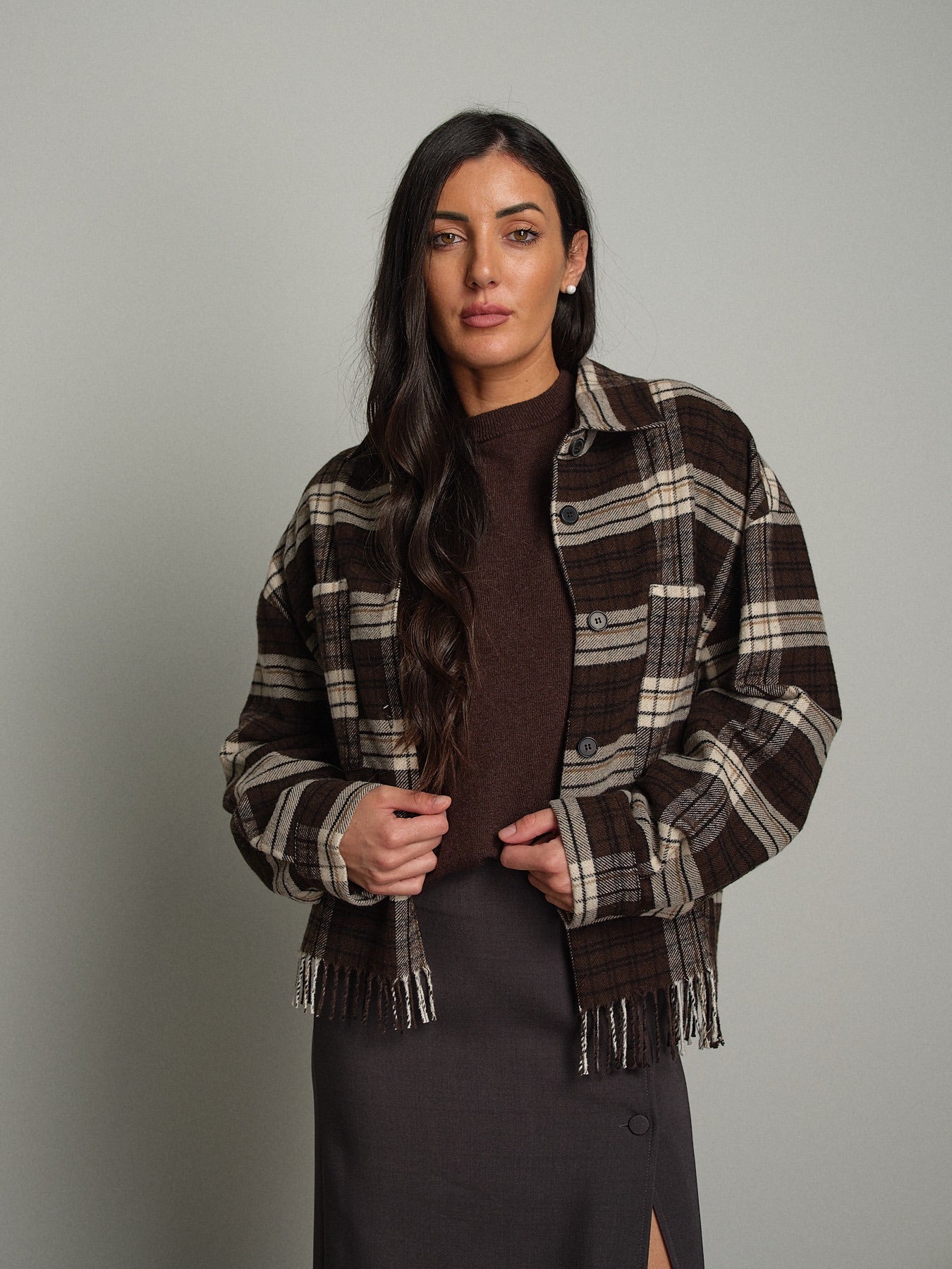 Camicia check quadro frange Moro Vicolo TAC1694;Camicia check quadro frange Moro Vicolo TAC1694 — foto 2;Camicia check quadro frange Moro Vicolo TAC1694 — foto 3;Camicia check quadro frange Moro Vicolo TAC1694 — foto 4