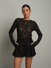 Maglia girocollo pizzo Nero Vicolo TAC1750;Maglia girocollo pizzo Nero Vicolo TAC1750 — foto 2;Maglia girocollo pizzo Nero Vicolo TAC1750 — foto 3;Maglia girocollo pizzo Nero Vicolo TAC1750 — foto 4;Maglia girocollo pizzo Nero Vicolo TAC1750 — foto 5