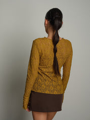 Maglia girocollo pizzo Ocra Vicolo TAC1750;Maglia girocollo pizzo Ocra Vicolo TAC1750 — foto 2;Maglia girocollo pizzo Ocra Vicolo TAC1750 — foto 3;Maglia girocollo pizzo Ocra Vicolo TAC1750 — foto 4;Maglia girocollo pizzo Ocra Vicolo TAC1750 — foto 5;Maglia girocollo pizzo Ocra Vicolo TAC1750 — foto 6