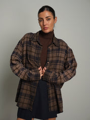 Camicia slavata check Fango Vicolo TAC1759;Camicia slavata check Fango Vicolo TAC1759 — foto 2;Camicia slavata check Fango Vicolo TAC1759 — foto 3;Camicia slavata check Fango Vicolo TAC1759 — foto 4;Camicia slavata check Fango Vicolo TAC1759 — foto 5