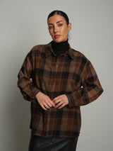 Camicia flanella check - moro