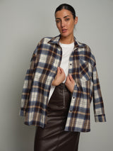 Camicia flanella check - Blu