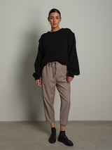 Pantalone coulisse - Beige