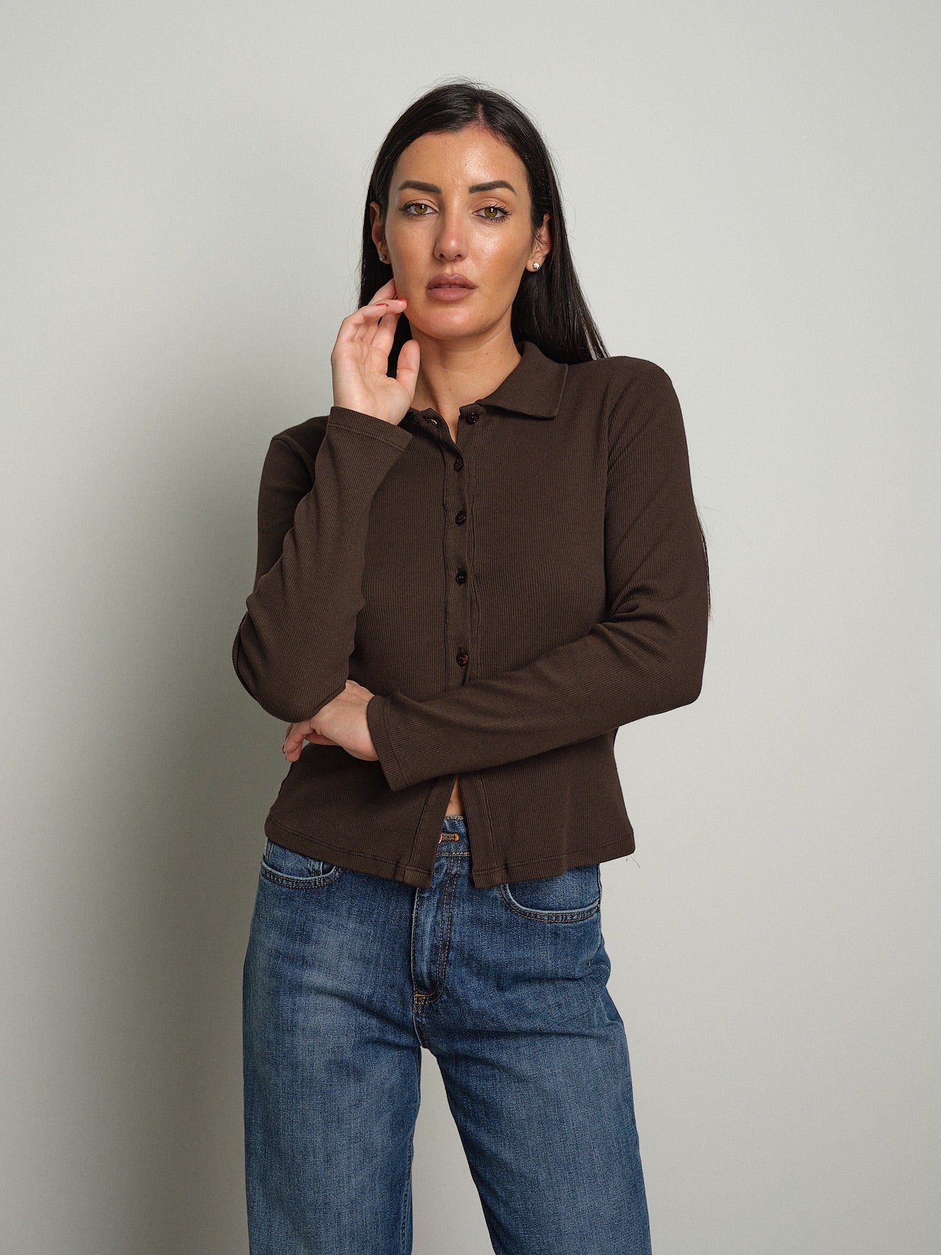 Cardigan costina bottoni colletto Moka Vicolo UAC0082;Cardigan costina bottoni colletto Moka Vicolo UAC0082 — foto 2;Cardigan costina bottoni colletto Moka Vicolo UAC0082 — foto 3;Cardigan costina bottoni colletto Moka Vicolo UAC0082 — foto 4;Cardigan costina bottoni colletto Moka Vicolo UAC0082 — foto 5;Cardigan costina bottoni colletto Moka Vicolo UAC0082 — foto 6