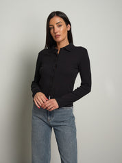 Cardigan costina bottoni colletto Nero Vicolo UAC0082;Cardigan costina bottoni colletto Nero Vicolo UAC0082 — foto 2;Cardigan costina bottoni colletto Nero Vicolo UAC0082 — foto 3;Cardigan costina bottoni colletto Nero Vicolo UAC0082 — foto 4;Cardigan costina bottoni colletto Nero Vicolo UAC0082 — foto 5
