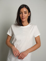 T-shirt slim basica Bianco-ottico Vicolo UAC0083;T-shirt slim basica Bianco-ottico Vicolo UAC0083 — foto 2;T-shirt slim basica Bianco-ottico Vicolo UAC0083 — foto 3