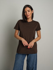 T-shirt slim basica Moka Vicolo UAC0083;T-shirt slim basica Moka Vicolo UAC0083 — foto 2;T-shirt slim basica Moka Vicolo UAC0083 — foto 3