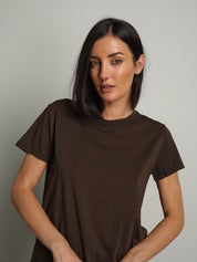 T-shirt slim basica Moka Vicolo UAC0083;T-shirt slim basica Moka Vicolo UAC0083 — foto 2;T-shirt slim basica Moka Vicolo UAC0083 — foto 3
