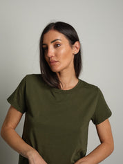 T-shirt slim basica Verde-militare Vicolo UAC0083;T-shirt slim basica Verde-militare Vicolo UAC0083 — foto 2;T-shirt slim basica Verde-militare Vicolo UAC0083 — foto 3