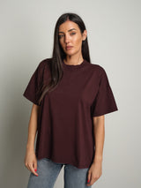 T-shirt over basica - Bordeaux