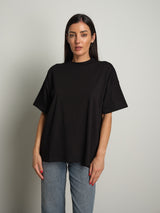 T-shirt over basica - Nero