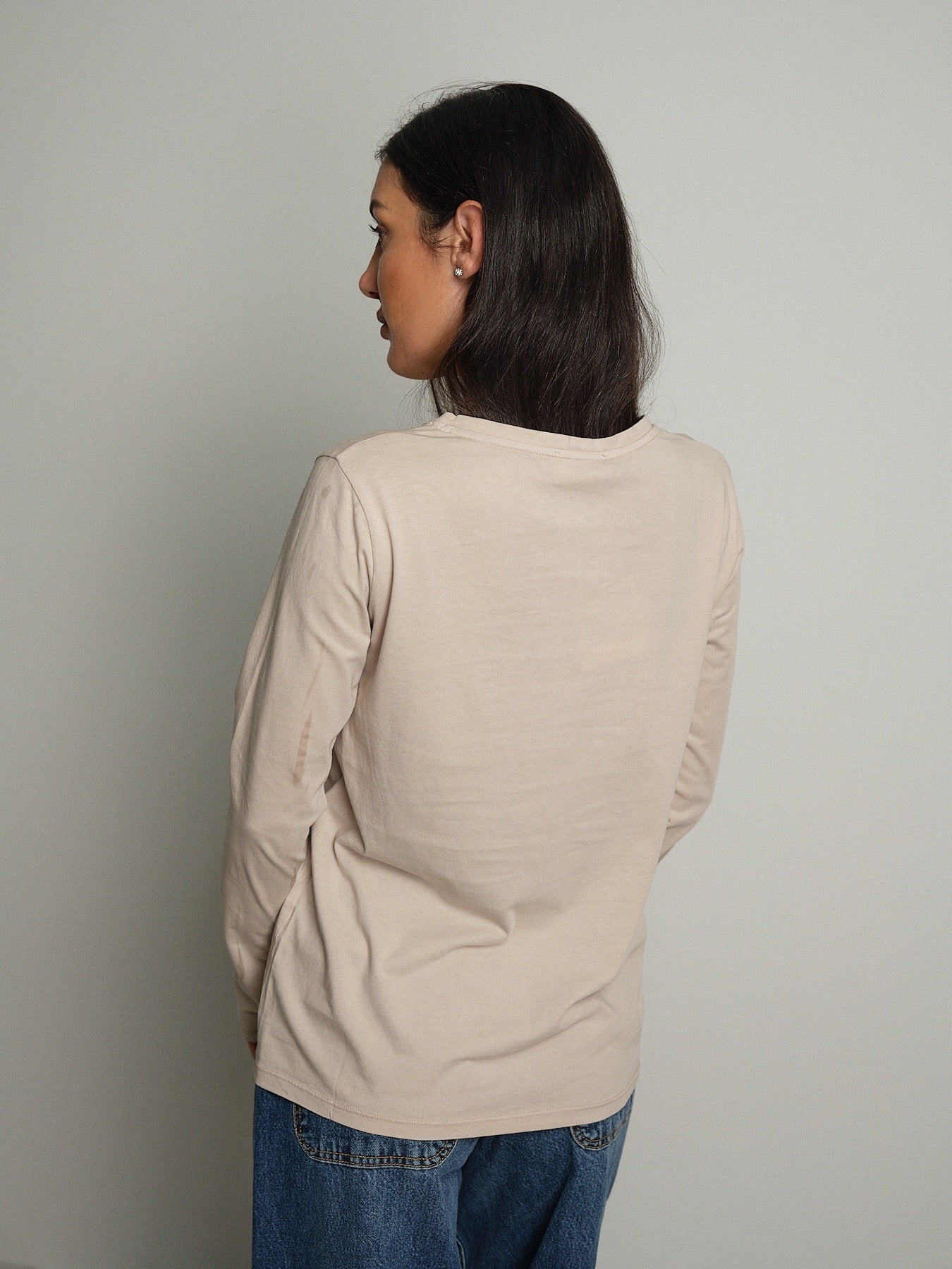 Maglia manica lunga slim basica Beige Vicolo UAC0098;Maglia manica lunga slim basica Beige Vicolo UAC0098 — foto 2;Maglia manica lunga slim basica Beige Vicolo UAC0098 — foto 3