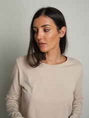 Maglia manica lunga slim basica Beige Vicolo UAC0098;Maglia manica lunga slim basica Beige Vicolo UAC0098 — foto 2;Maglia manica lunga slim basica Beige Vicolo UAC0098 — foto 3