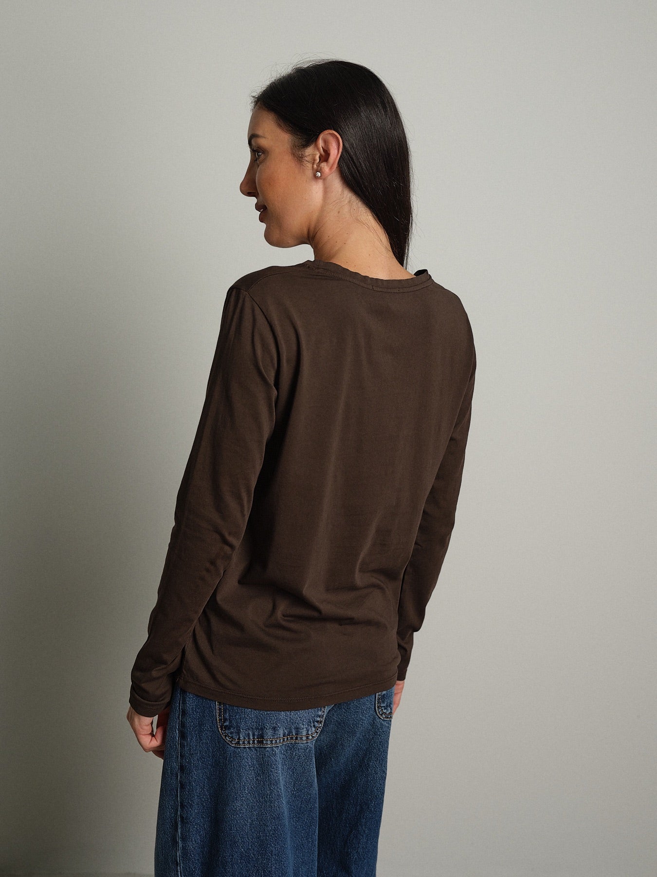Maglia manica lunga slim basica Moka Vicolo UAC0098;Maglia manica lunga slim basica Moka Vicolo UAC0098 — foto 2;Maglia manica lunga slim basica Moka Vicolo UAC0098 — foto 3