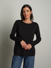 Maglia manica lunga slim basica Nero Vicolo UAC0098;Maglia manica lunga slim basica Nero Vicolo UAC0098 — foto 2;Maglia manica lunga slim basica Nero Vicolo UAC0098 — foto 3