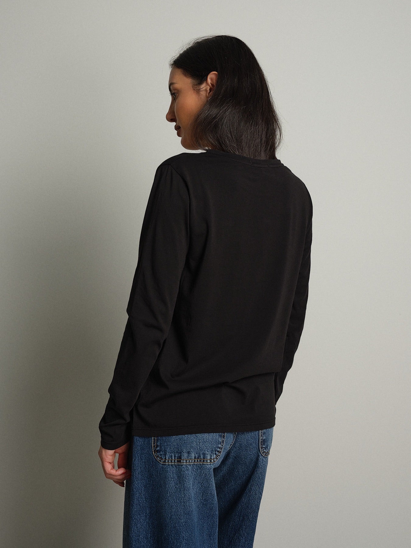 Maglia manica lunga slim basica Nero Vicolo UAC0098;Maglia manica lunga slim basica Nero Vicolo UAC0098 — foto 2;Maglia manica lunga slim basica Nero Vicolo UAC0098 — foto 3