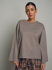 Maglia ampia over Grigio-perla Vicolo UAC0118;Maglia ampia over Grigio-perla Vicolo UAC0118 — foto 2;Maglia ampia over Grigio-perla Vicolo UAC0118 — foto 3;Maglia ampia over Grigio-perla Vicolo UAC0118 — foto 4;Maglia ampia over Grigio-perla Vicolo UAC0118 — foto 5