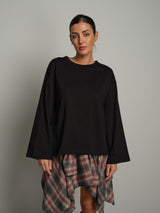 Maglia ampia over - Nero