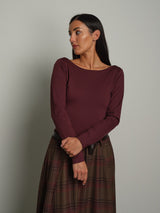 Body fiocco retro - Bordeaux