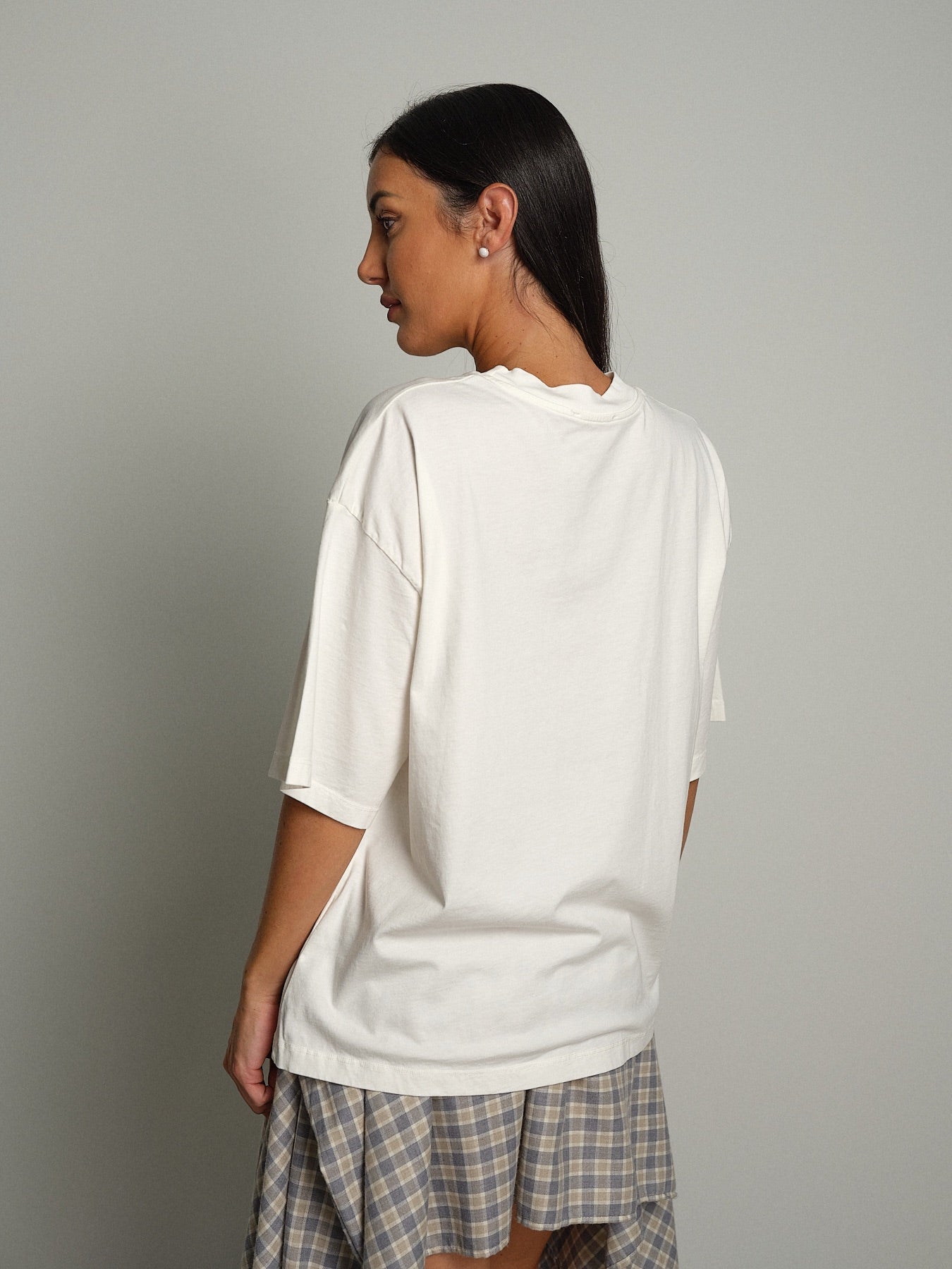 T-shirt ampia Bianco-ottico Vicolo UAC0170;T-shirt ampia Bianco-ottico Vicolo UAC0170 — foto 2;T-shirt ampia Bianco-ottico Vicolo UAC0170 — foto 3